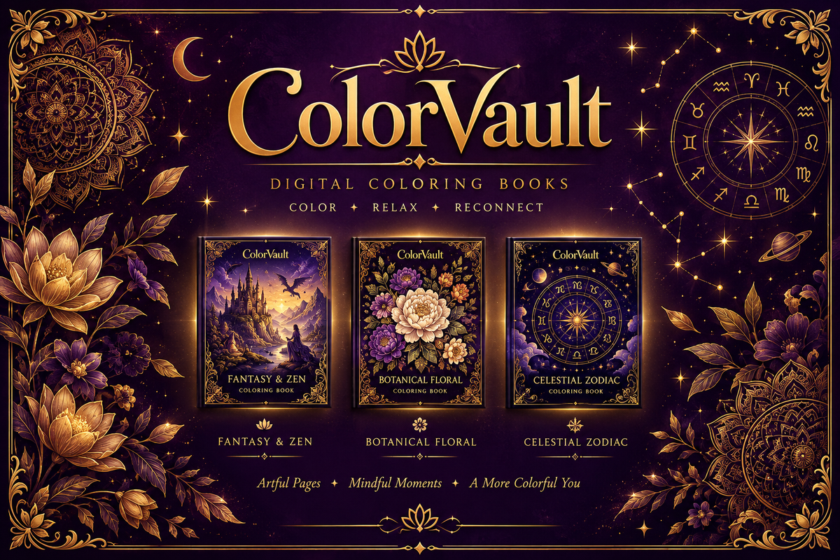 ColorVault Digital Coloring Books