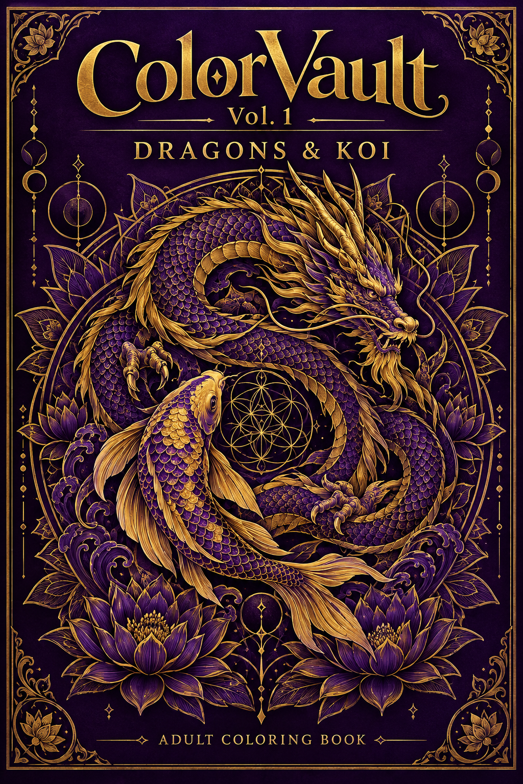 ColorVault Vol. 1 – Fantasy & Zen: A Premium Adult Coloring Book PDF