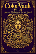 ColorVault Vol. 4 – Ancient Mythology & Sacred Symbols: A Premium Adult Coloring Book PDF