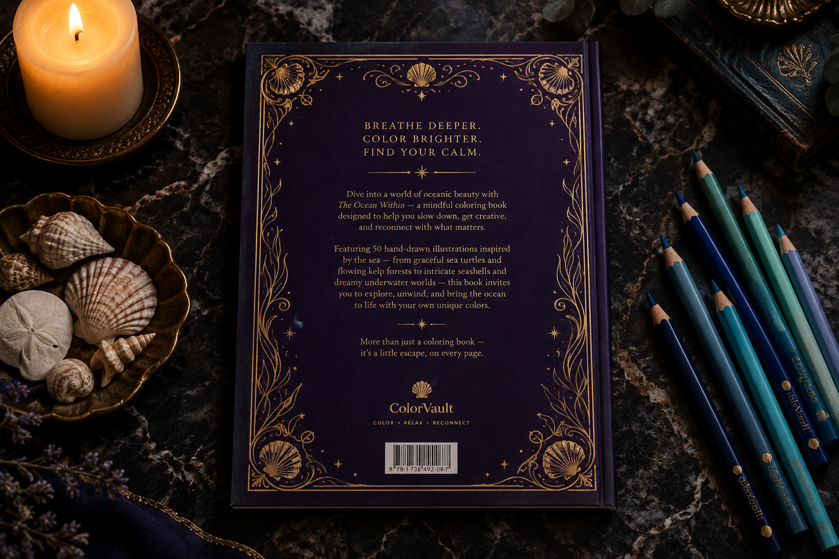 ColorVault Vol. 5 – Dark Ocean & Sea Mythology: A Premium Adult Coloring Book PDF