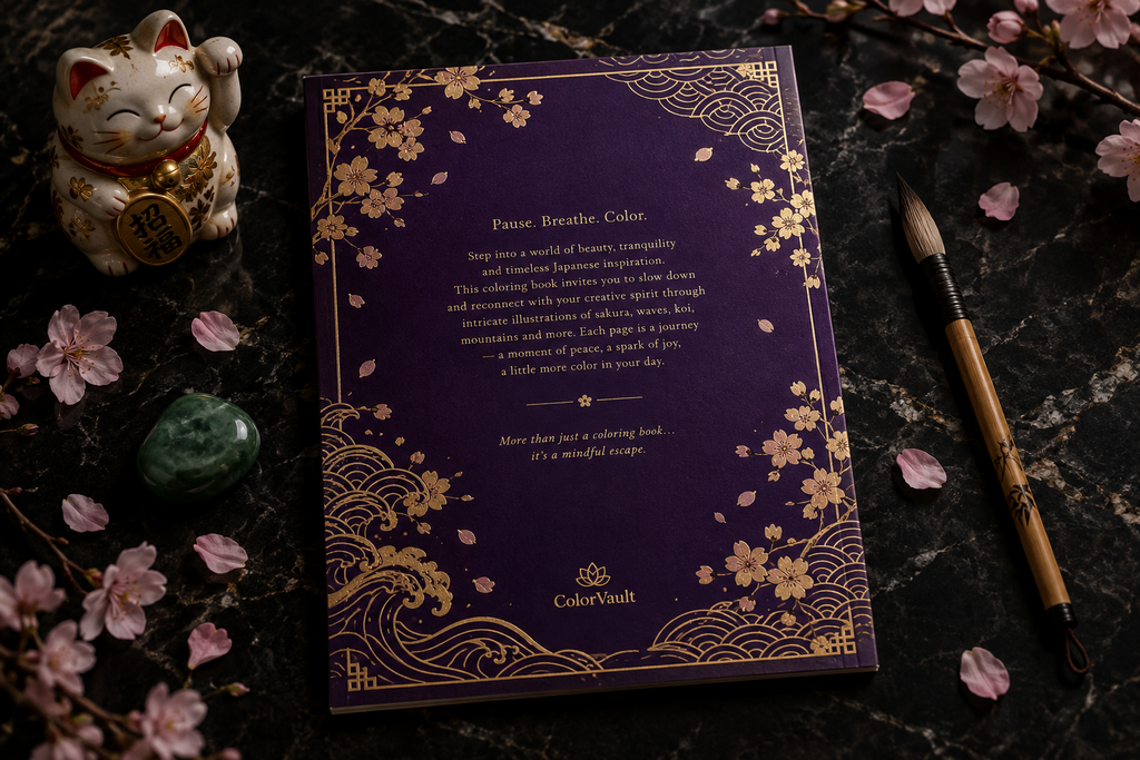 ColorVault Vol. 7 – Japanese & Asian Mythology: A Premium Adult Coloring Book PDF