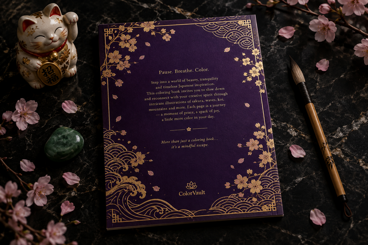ColorVault Vol. 7 – Japanese & Asian Mythology: A Premium Adult Coloring Book PDF